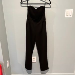 Strapless black jumpsuit
